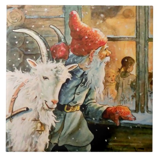 Carreau "A travers la fenêtre" par Jenny Nystrom (Devant)