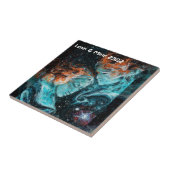 Carreau À travers l'espace (Côté)