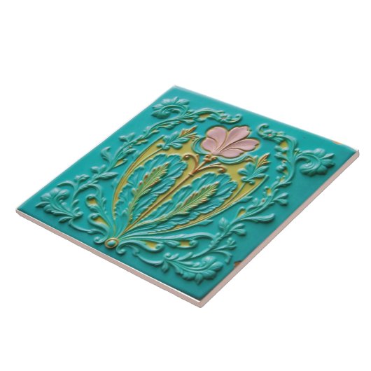 Carreau A Turquoise Awakening at Spring (Côté)