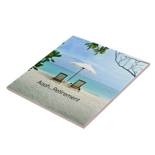 Carreau Aaah...retraite, conception populaire, (Côté)