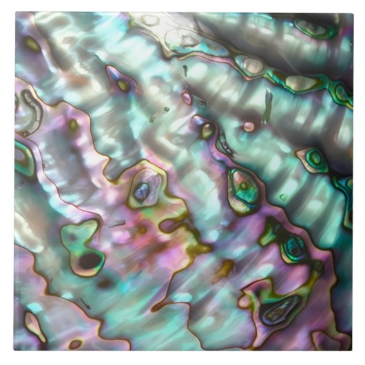 Carreau Abalone Ceramic Tile / coaster (Devant)