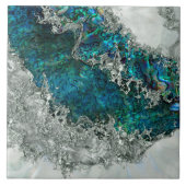 Carreau Abalone Shell Pearl et Argent 2 (Devant)