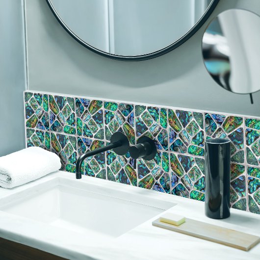 Carreau Abalone Shell Texture - Collage de cellules N13