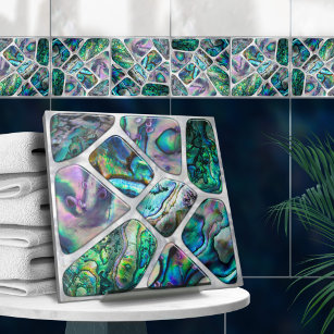 Carreau Abalone Shell Texture - Collage de cellules N14