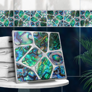 Carreau Abalone Shell Texture - Collage de cellules N4