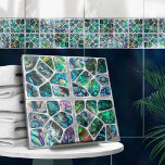Carreau Abalone Shell Texture - Collage de cellules N5<br><div class="desc">Cette magnifique tuile fait partie de ma collection Abalone Dream. Utilisez-le seul ou en combinaison avec d'autres carreaux pour créer un look étonnant dans la salle de bain ou la douche - mosaïque d'accent derrière le mixer ou la baignoire par exemple, ou utilisez-les pour l'artisanat - carrelage table ou carrelage...</div>