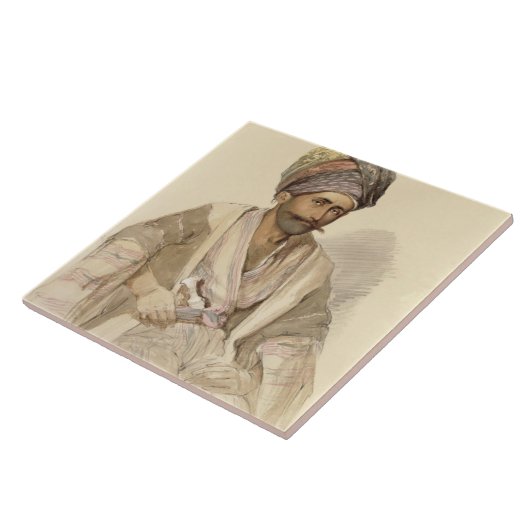 Carreau Abdullah - Kurde de Bitlis, 1852 (Côté)