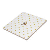 Carreau Abeille de miel et points de polka (Côté)
