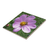 Carreau abeille sur fleur (Côté)