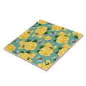 Carreau Abeilles Et Roses (Côté)