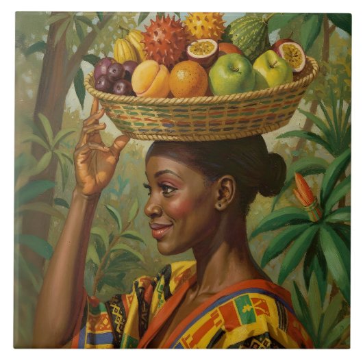 Carreau « Abeni », son propre fruit – Célébration de l'his (Devant)