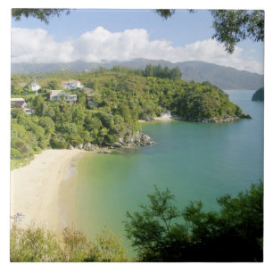 Carreau Able Tasman NP, Nelson, Nouvelle-Zélande. Les nomb