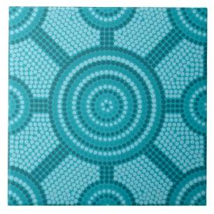 Carreau Aboriginal dot painting