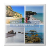 Carreau ABR002 CÔTE TRABOCCHI, Abruzzes, Italie, (Devant)