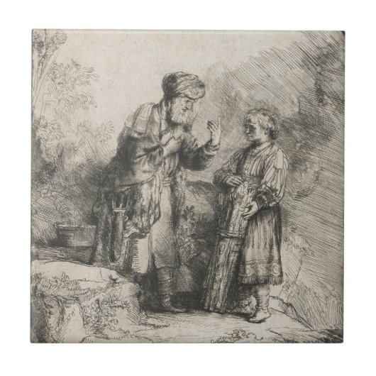 Carreau Abraham et Isaac (Devant)