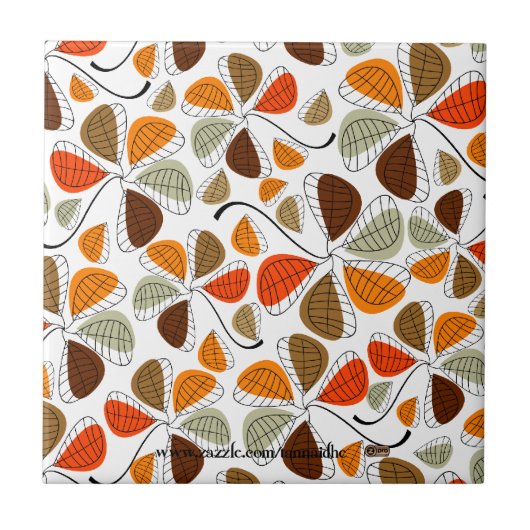 Carreau Abrégé sur feuille d'automne (Devant)