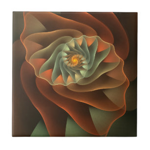 Carreau Abrégé sur orange de Tropicanna floral