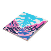 Carreau Abstract Dream Wave – Vibrant Surreal Flow (Côté)