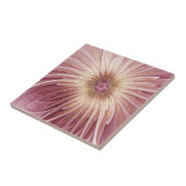 Carreau Abstract Flower Fractal Art & Shades of Burgundy (Côté)