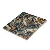Carreau Abstract Leopard Print Swirl (Côté)