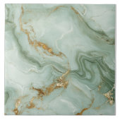 Carreau Abstract Marble Sage Green (Devant)