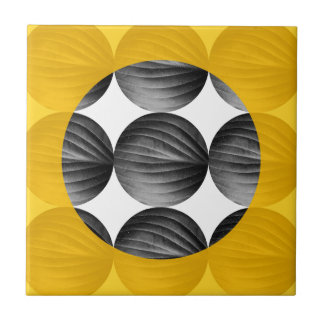 Carreau Abstract Mustard Yellow and Grey
