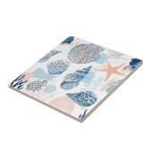Carreau Abstract Nautical Beach Blue Peach Distressed (2) (Côté)