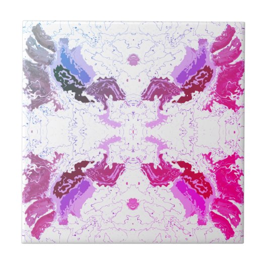 Carreau Abstract Pink and Purple (Devant)