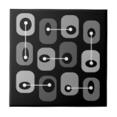 Carreau Abstract Squishy Cubes Black Silver (Devant)