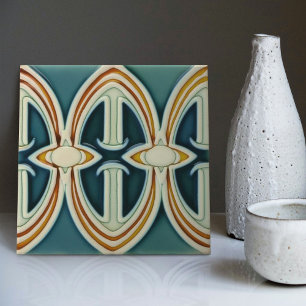 Carreau Abstraction Symétrique Mouvement Arts & Crafts du