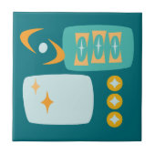 Carreau Abstrait atomique du milieu du siècle (Devant)