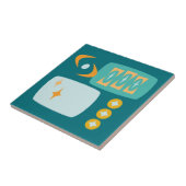 Carreau Abstrait atomique du milieu du siècle (Côté)