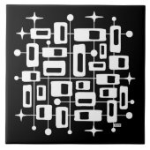 Carreau Abstrait atomique moderne du milieu du siècle (Devant)