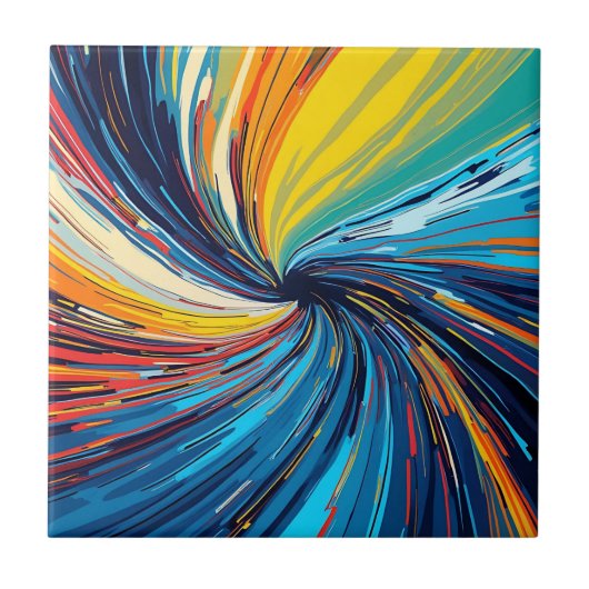 Carreau Abstrait de couleur (Devant)