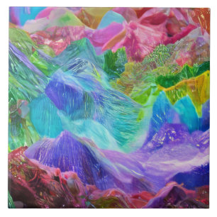 Carreau Abstrait de Crystal Mountain