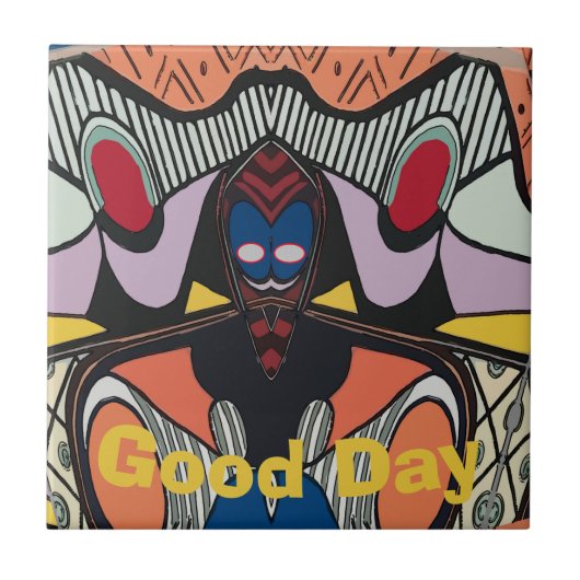 Carreau Abstrait de l'Alien d'espace, modifier le  (Devant)