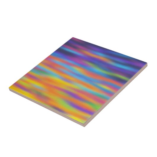 Carreau Abstrait Desert Sunset Sky Artwork (Côté)