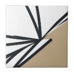 Carreau Abstrait d'or noir simple<br><div class="desc">Ce carrelage en céramique abstrait noir, blanc et or, simple et élégant, est parfait pour ajouter une touche de sophistication à tout espace. Le design minimaliste présente une motif abstraite moderne en noir et blanc aux accents dorés. Utilisez-le comme accent décoratif dans votre cuisine, salle de bain ou toute autre...</div>