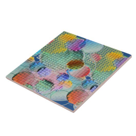 Carreau Abstrait en mosaïque 3D (Côté)