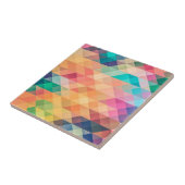 Carreau Abstrait géométrique Colorant Arc-en-ciel Pastel C (Côté)