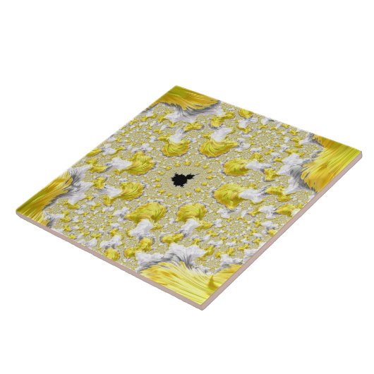 Carreau Abstrait Gold Fractal (Côté)