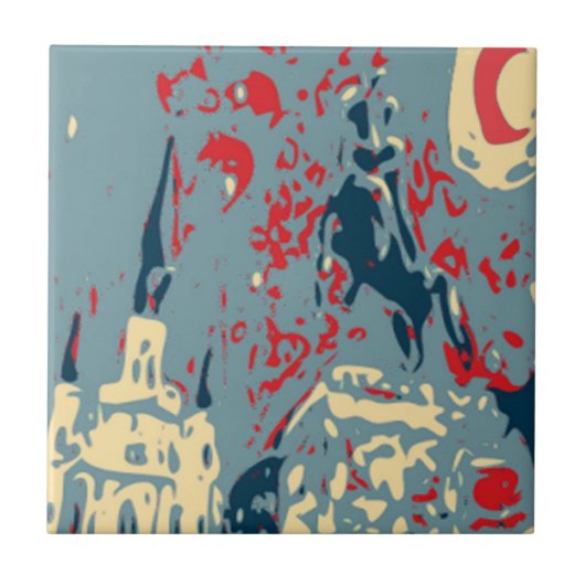 Carreau Abstrait Jackson Carré (Devant)