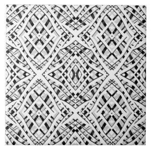 Carreau Abstrait moderne sans couture ornementale blanc ar