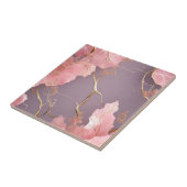 Carreau Abstrait moderne sur marbre rose (Côté)