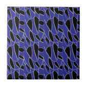 Carreau Abstrait moderne violet noir (Devant)