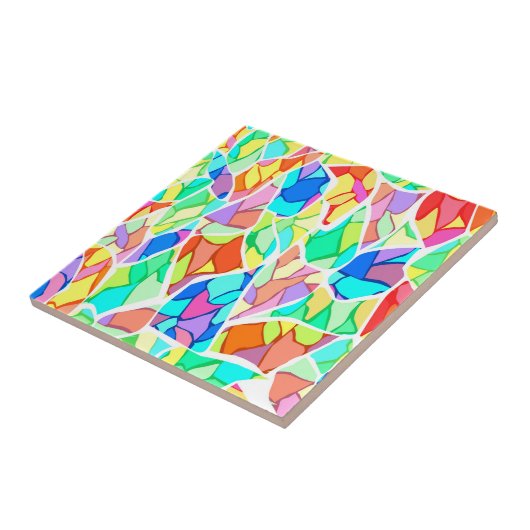 Carreau Abstrait multicolore (Côté)