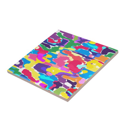 Carreau Abstrait multicolore (Côté)