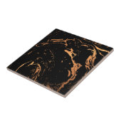 Carreau Abstrait noir et or (Côté)