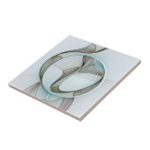 Carreau Abstrait Turquoise Brown Gold Elegance (Côté)