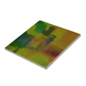 Carreau Abstrait vert moderne (Côté)